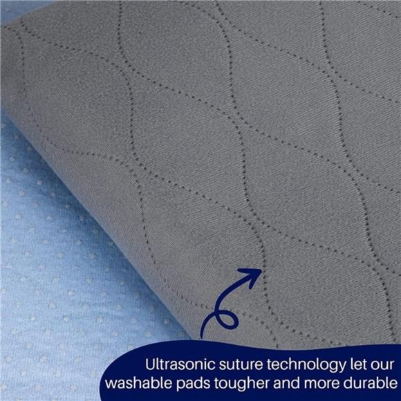 Washable Pee Pads for Dogs Extra Large, 2-Pack Reusable Puppy Pads 31"x 36" - Picture 2 of 6